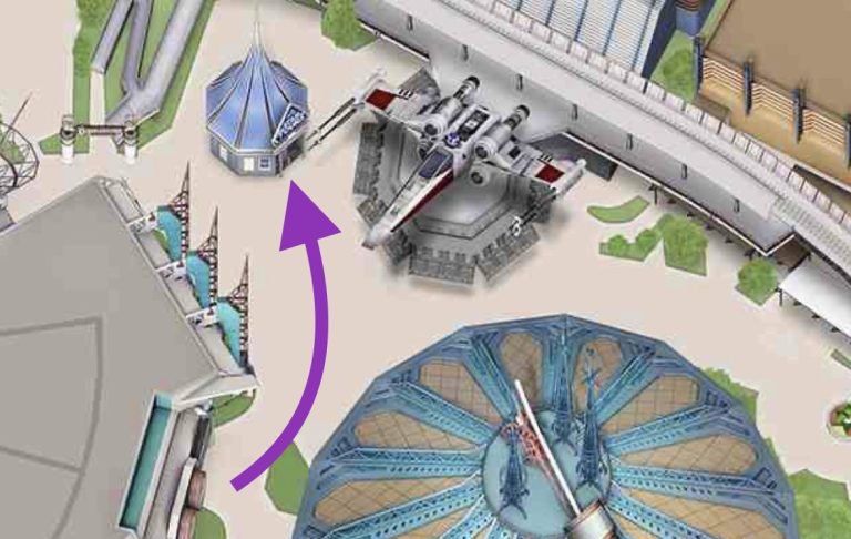 Image shows on a map that the accessible entrance os int he same location as the main entrance