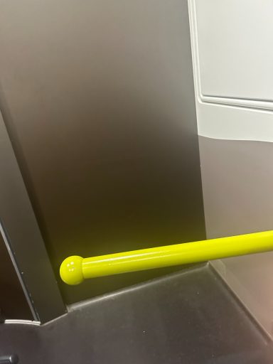 Image showing a yellow pull down grab bar