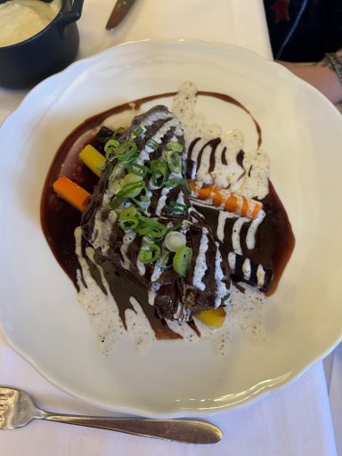 Image of the beef main course with carrots