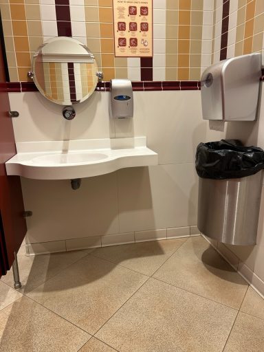 Image showing the interior of an accessible toilet cubicle