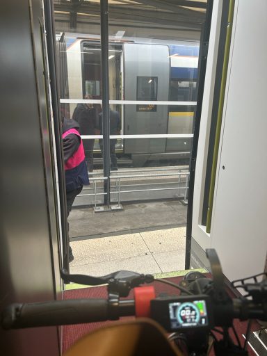 Image showing a train doorway